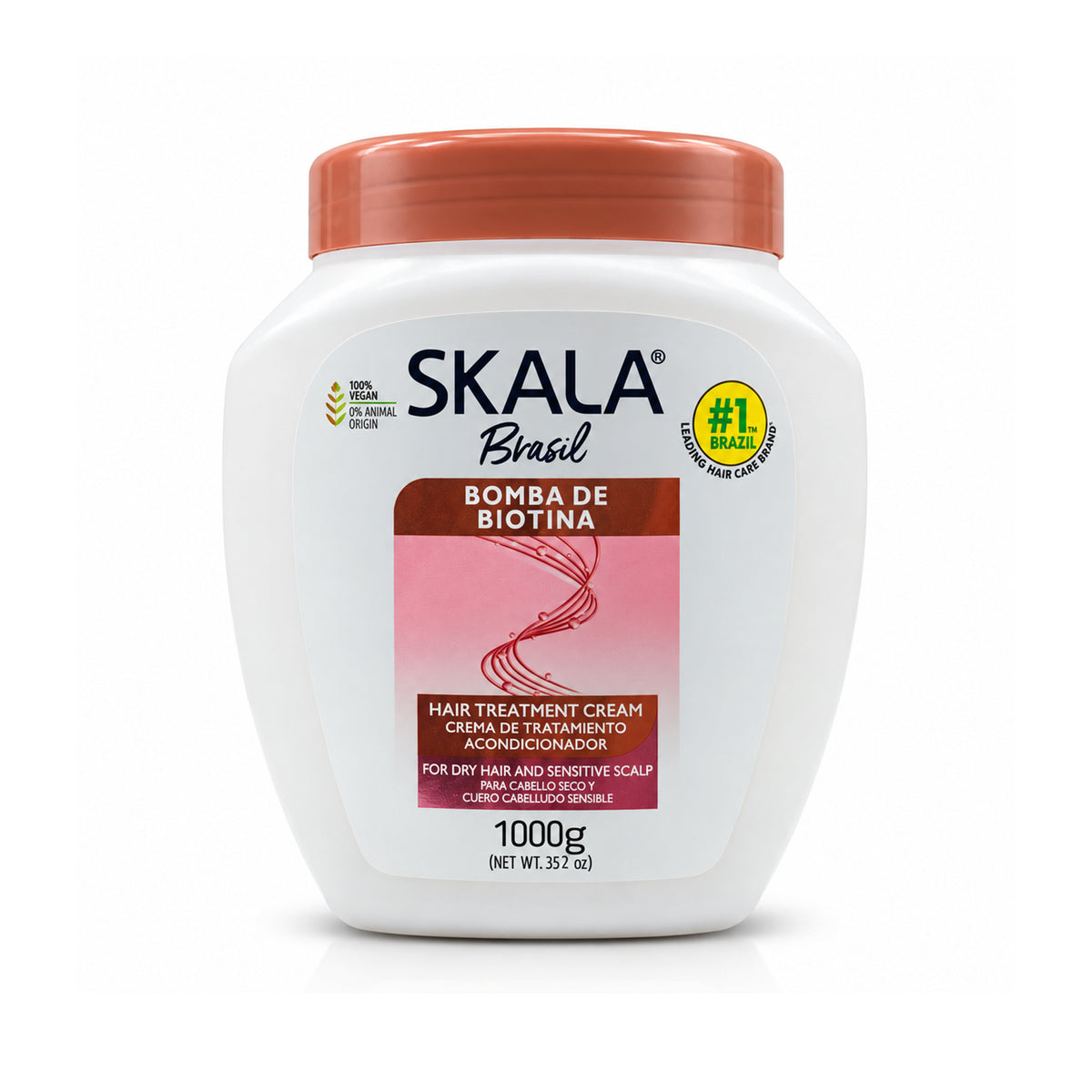English: Skala Brasil Bomba de Biotina Hair Treatment Cream – 1000g.