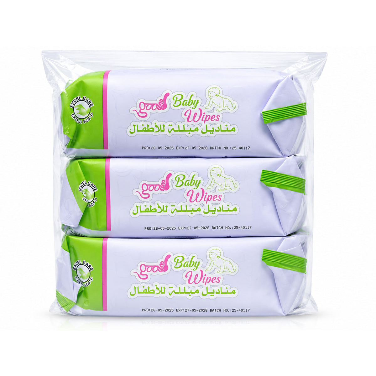 ويجلز مناديل مبللة للأطفال نظافة وعناية -X3 (100 منديل)