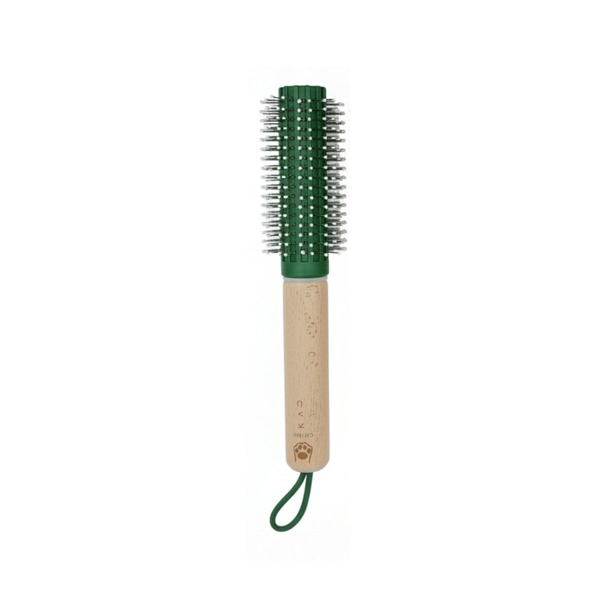 فرشاة شعر أسطوانية بمقبض خشبي لتصفيف الشعر – قطعة واحدة