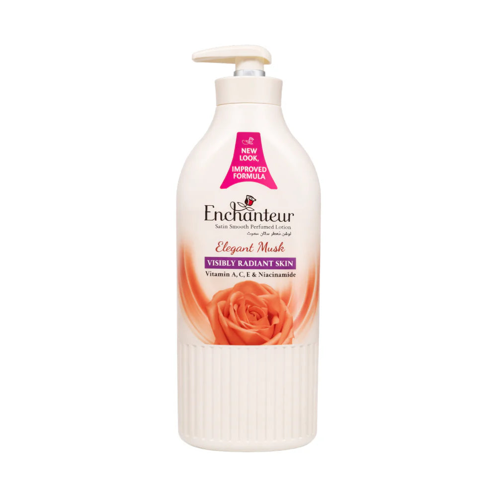 Enchanteur Elegant Musk Satin Smooth Perfumed Body Lotion - 500ml