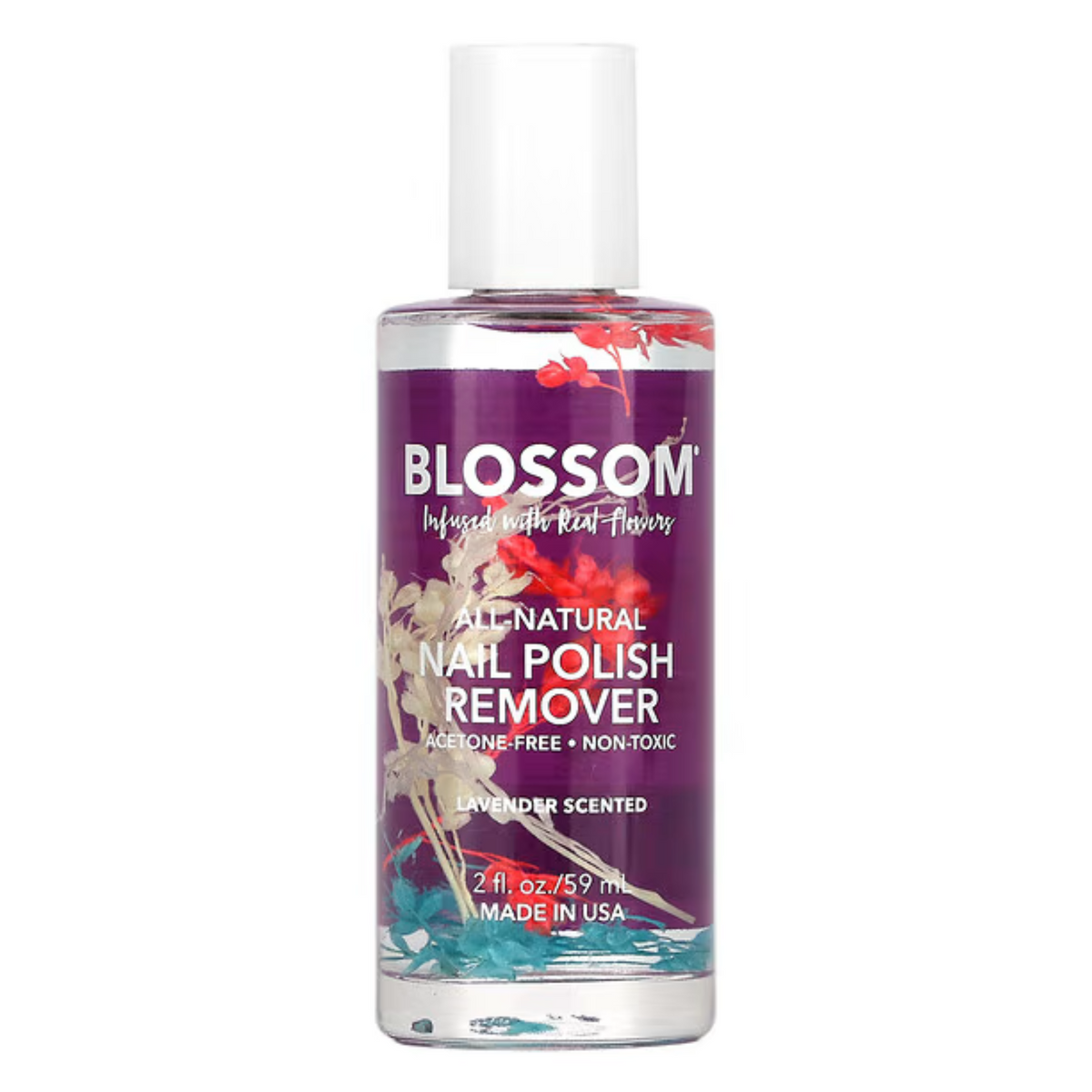 Blossom natural nail polish remover scented with lavender - 59 ml