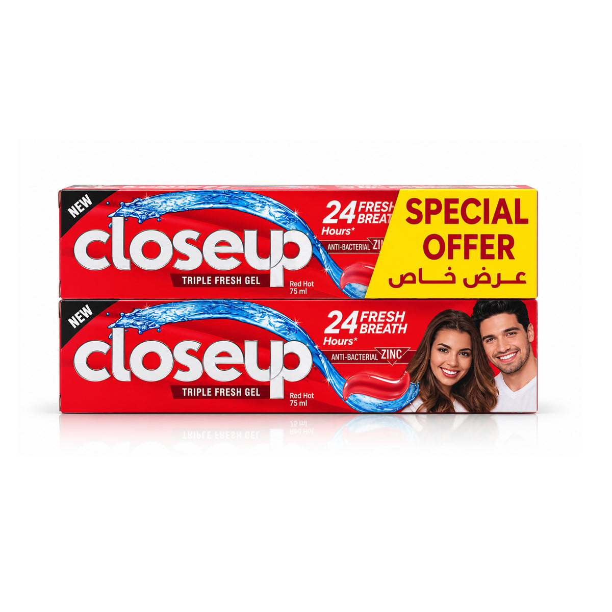 كلوس أب معجون أسنان يحمي ويبيض- 75x2مل