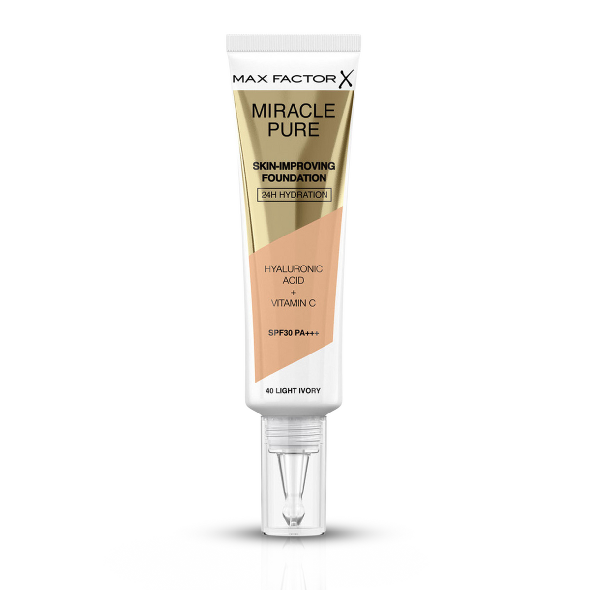 ماكس فاكتور ميراكل بيور كريم أساس لتحسين البشرة SPF 30 PA+++ – درجة 40 Light Ivory – 30 مل