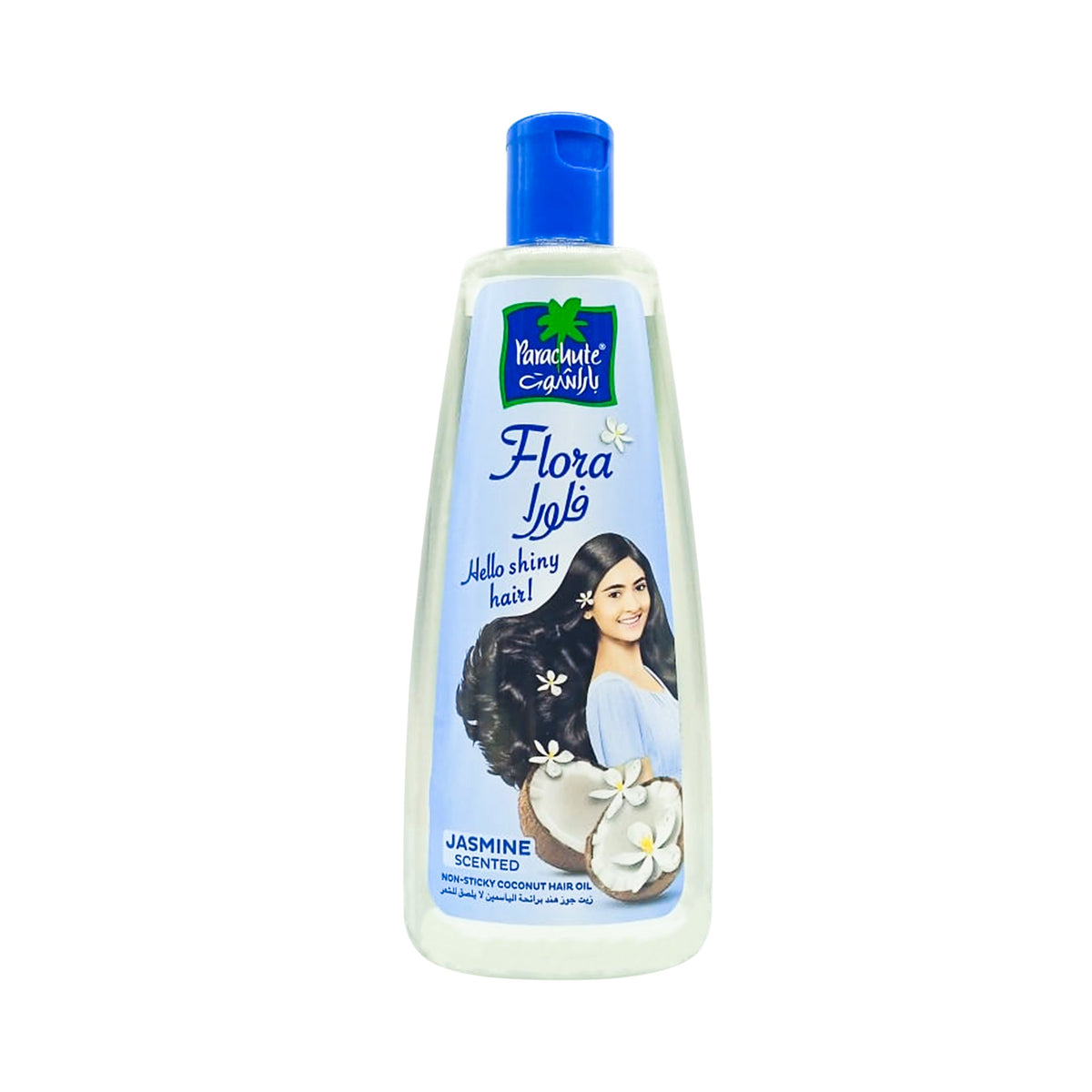 Parachute Flora coconut oil with jasmine scent, non-sticky for hair - 300 ml
