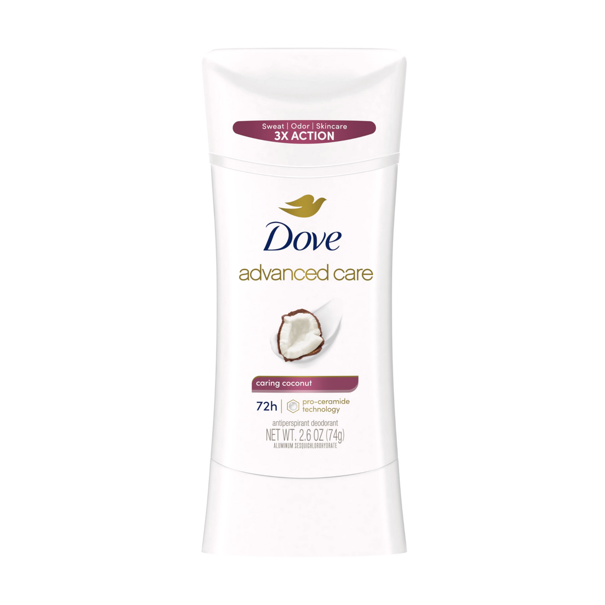 Dove Coconut Antiperspirant Deodorant Stick - 74g