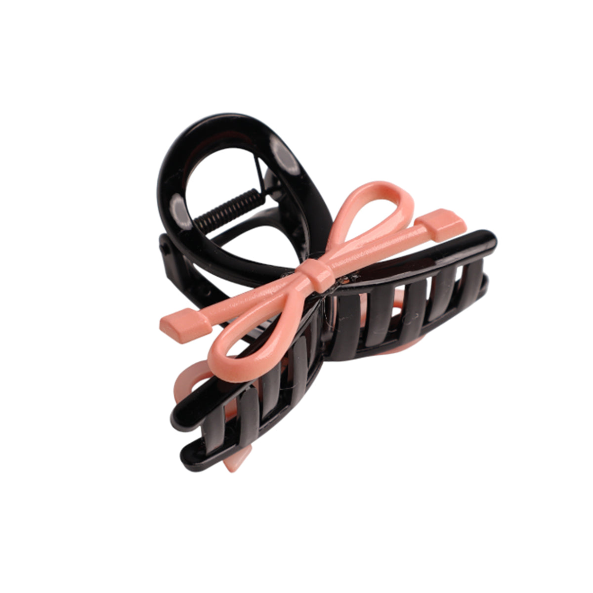 plastic-hair-clip-with-a-stylish-metal-bow-random-colors