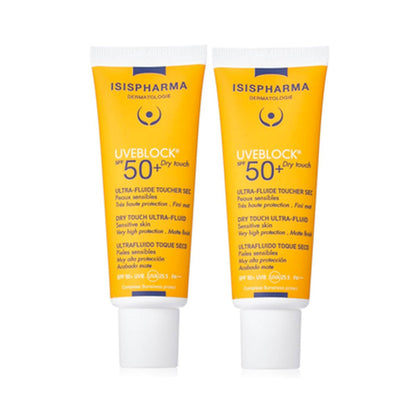 إيزيس فارما  يو في بلوك واقي شمس SPF50 لمسة جافة- 40 مل X (1+1 مجانا)