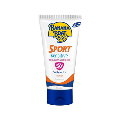 بنانا بوت سبورت لوشن واقي من الشمس SPF50 ذو اساس معدني للبشرة الحساسة - 90 مل