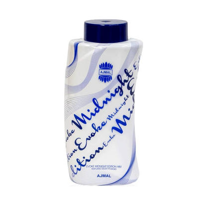 Ajmal Evoke Midnight Edition Him Perfumed Body Powder - 100g