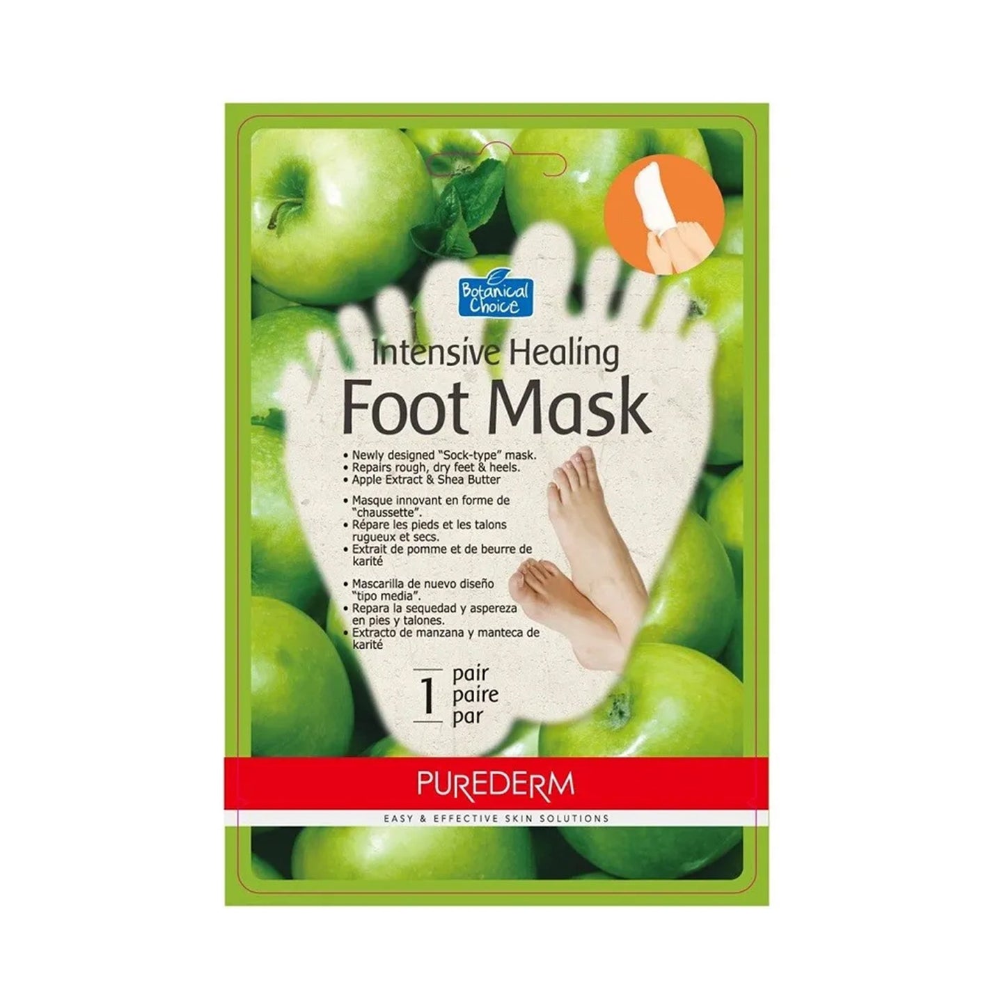 بيورديرم قناع العناية المكثف للقدمين - زوج واحد