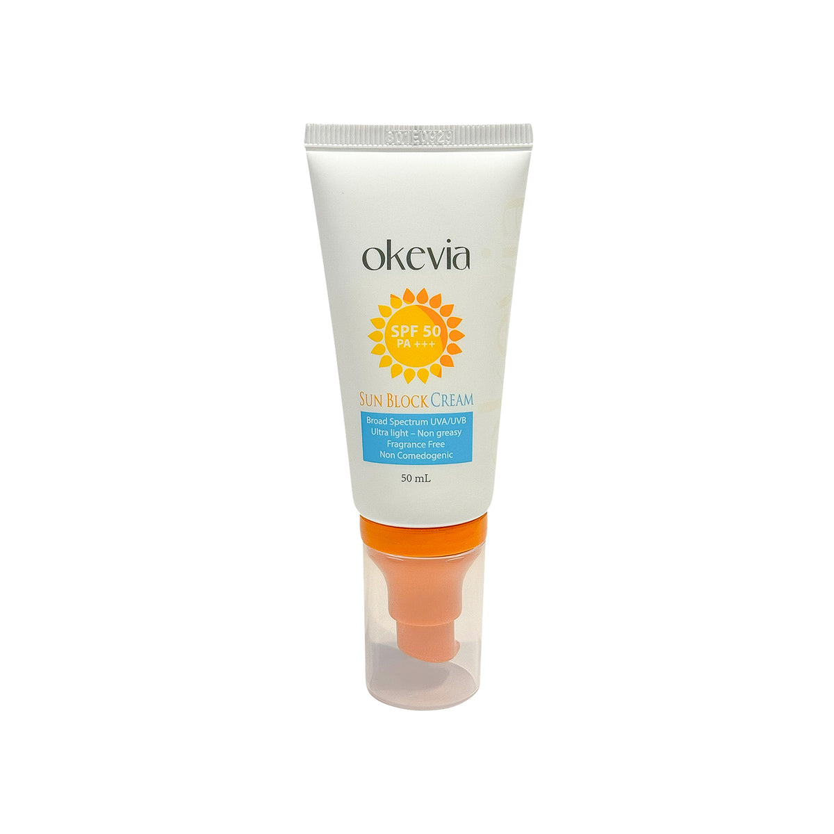 أوكيفيا كريم واقي شمسي مع SPF50 بمستخلص الجوجوبا والكركم -50 مل