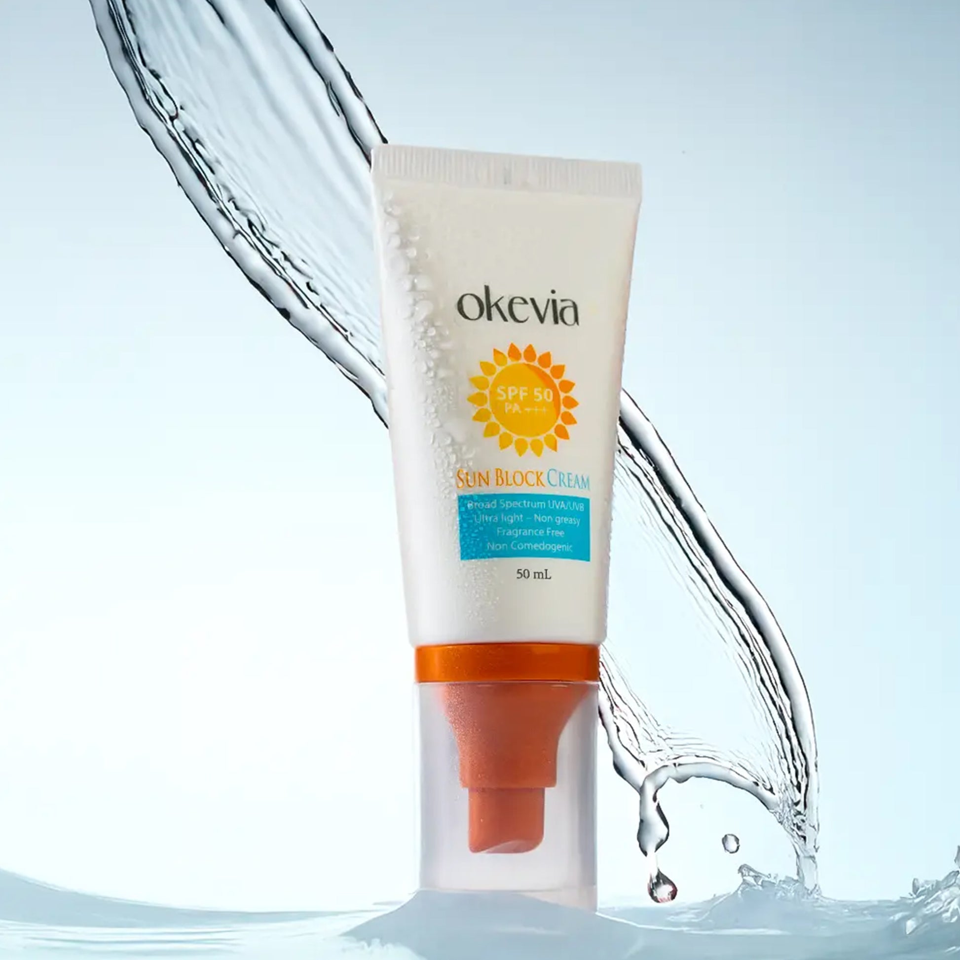 أوكيفيا كريم واقي شمسي مع SPF50 بمستخلص الجوجوبا والكركم -50 مل