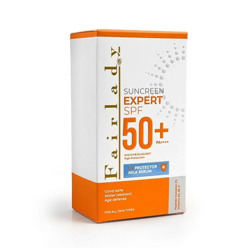 فير ليدي إكسبيرت كريم واقي شمس+50SPF بالسيروم والحليب - 50 مل
