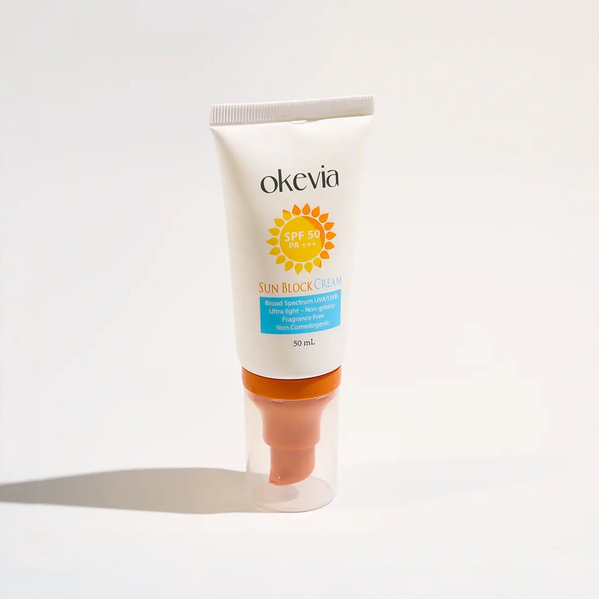 أوكيفيا كريم واقي شمسي مع SPF50 بمستخلص الجوجوبا والكركم -50 مل