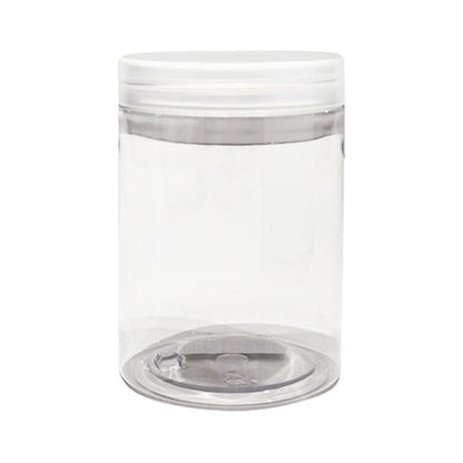 Multi-use transparent plastic container with lid - 300 ml