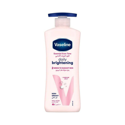 Vaseline Brightening Lotion to even out the base tone for radiant and fresh skin in 2 weeks - 400 ml