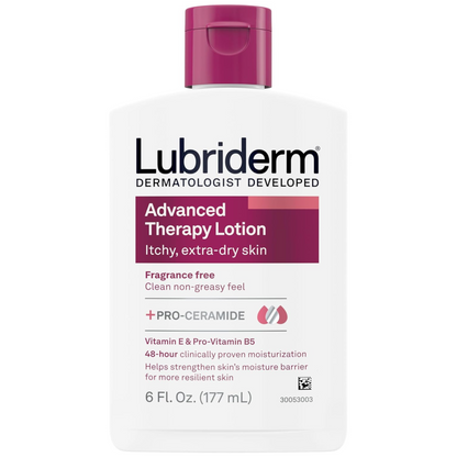 Lubriderm Advanced Moisturizing Lotion with Vitamins E and B5 for very dry skin - 177 ml