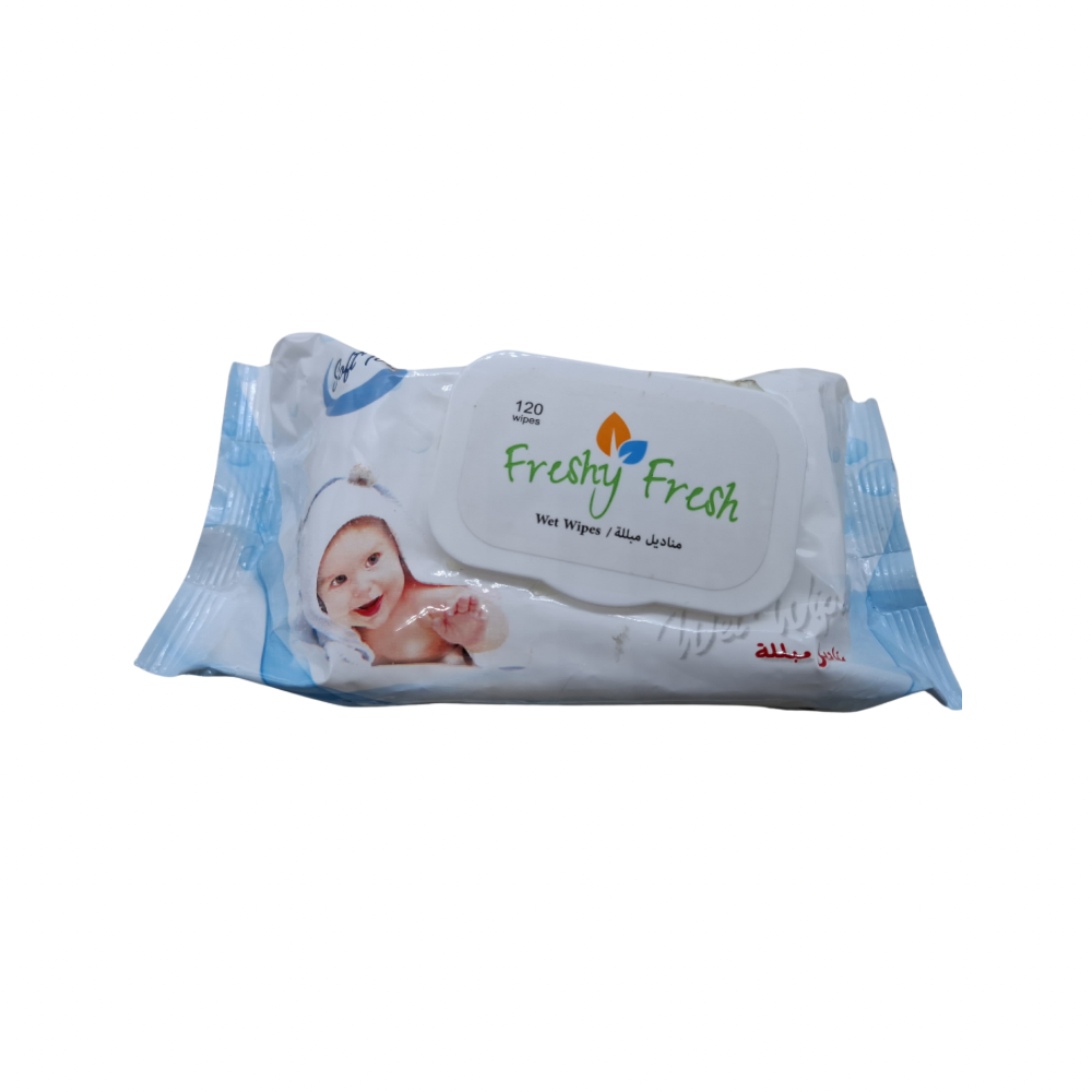 Freshy Fresh 3 in 1 Wet Wipes - 120 Count