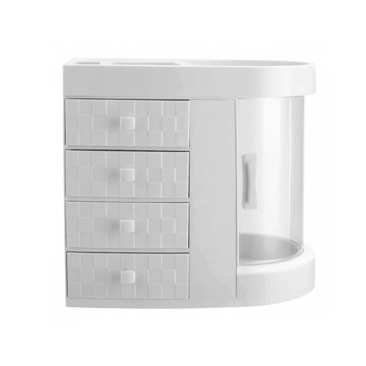 makeup-and-accessories-organizer-with-drawers-and-a-rotating-transparent-door-one-piece