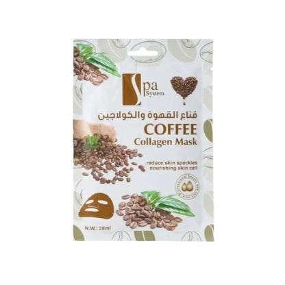 spa-system-face-mask-coffee-and-collagen-5-pieces-28-ml