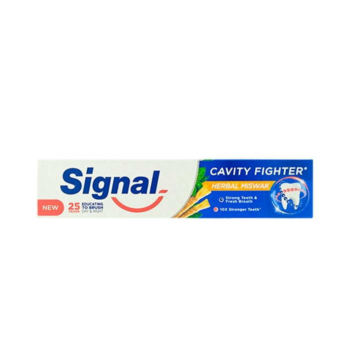 Signal Toothpaste with Miswak and Mint for strong teeth and fresh breath - 120 ml