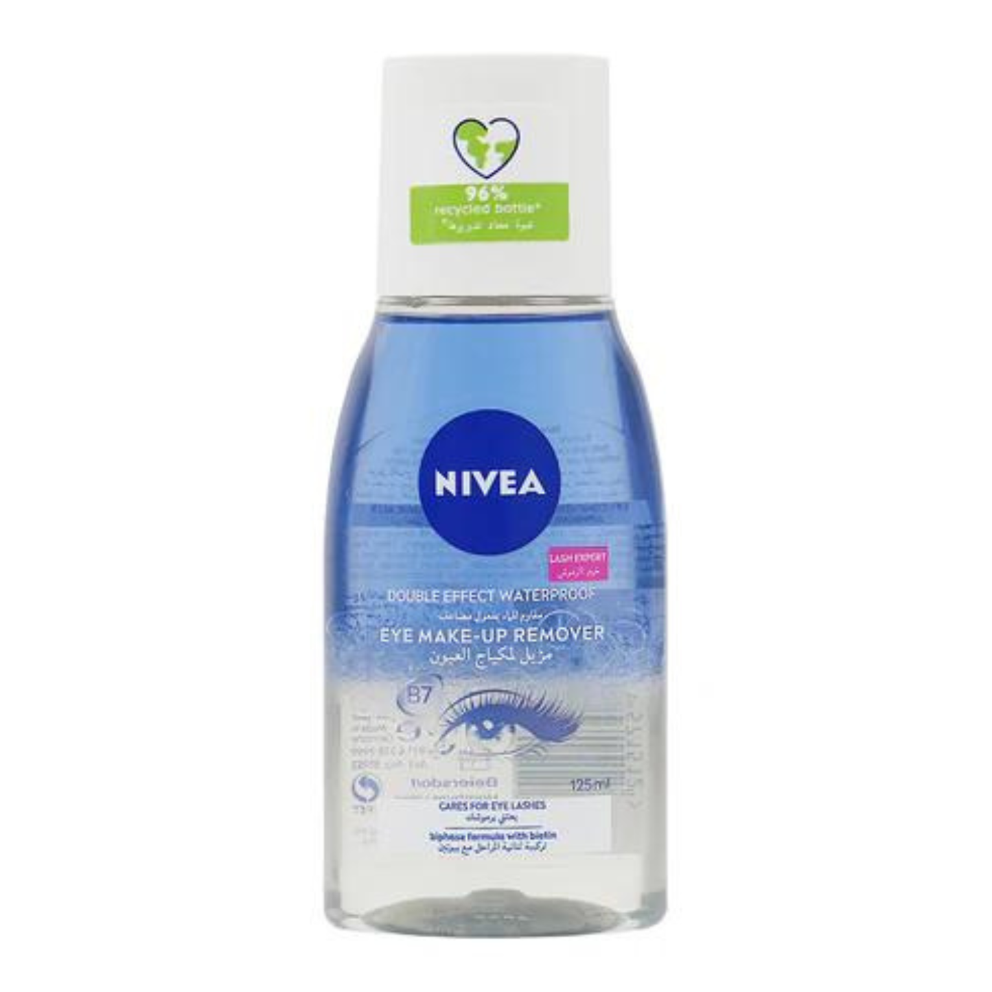 Nivea Eye Makeup Remover with Biotin for Eyelash Care-125 ml