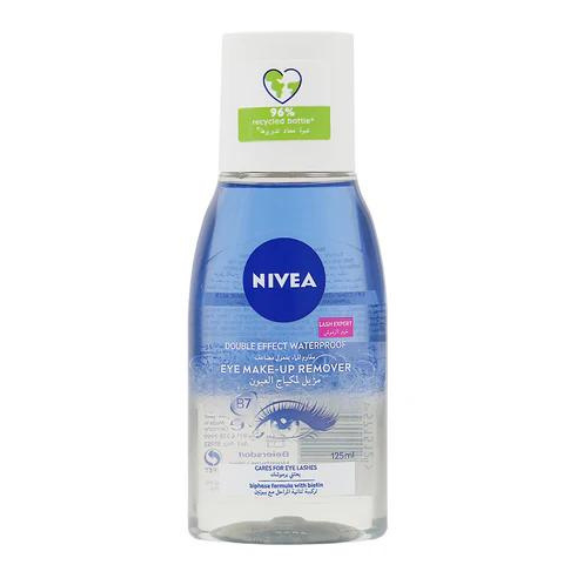 Nivea Eye Makeup Remover with Biotin for Eyelash Care-125 ml