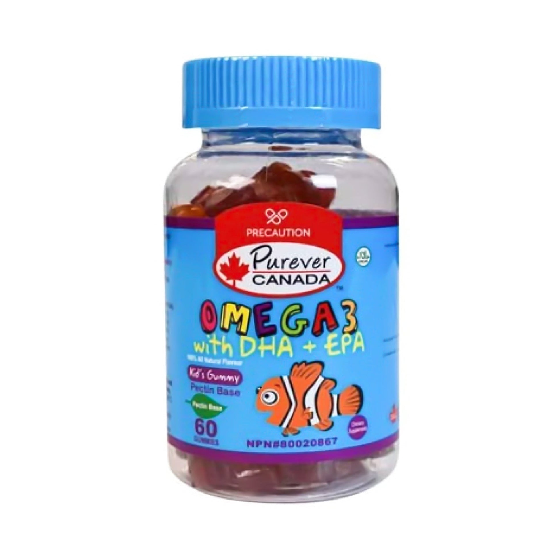PUREVER CANADA KID'S GUMMY OMEGA3 WITH DHA + EPS - 60 gummies