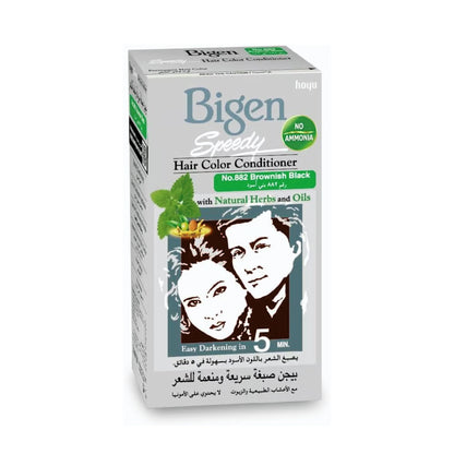 Bigen Speedy Fast Softening Hair Dye with Natural Oils 882 Black Brown - 80 grams