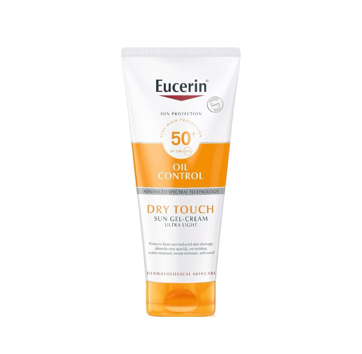 يوسيرين كريم جل دراي تاتش للجسم +SPF50 شفاف 200مل