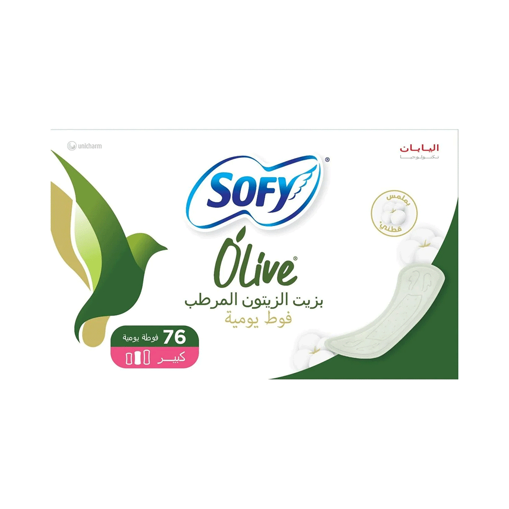 سوفي فوط يومية بزيت الزيتون المرطب كبير – 76 فوطة
