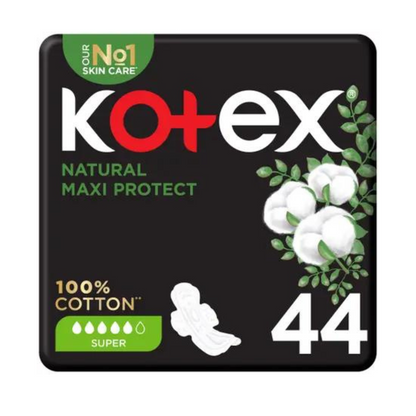 Kotex Maxi Super Cotton Pads - 44 Pads