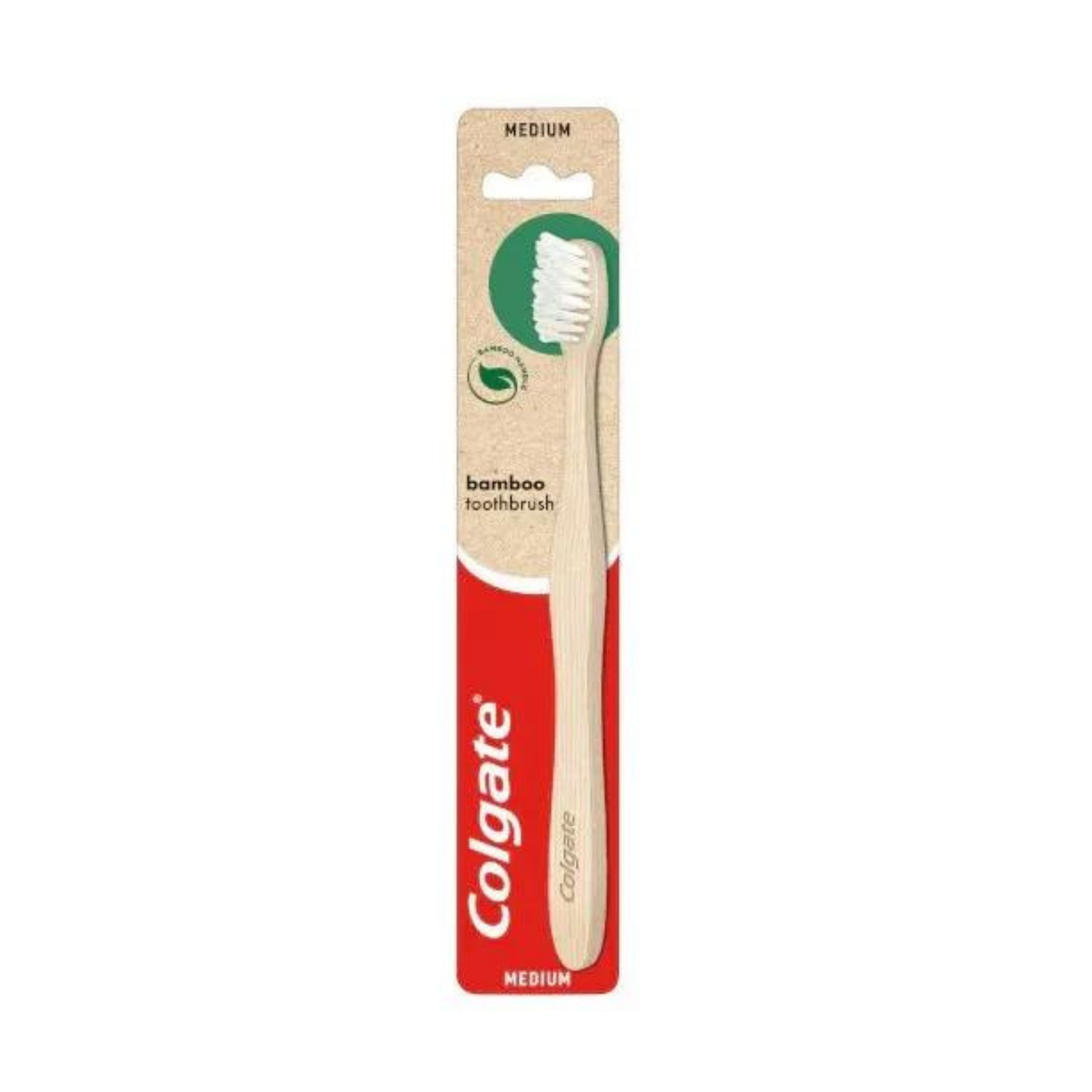 Colgate Bamboo Natural Bamboo Toothbrush Medium - 1 Brush