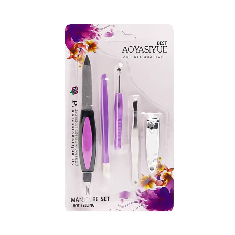 أوياسيوي مجموعة باديكير ومانيكير للعناية بالأظافر -5 قطع