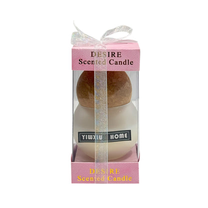 شمعة معطرة فواحه بقالب زجاجي شفاف - 1 شمعة