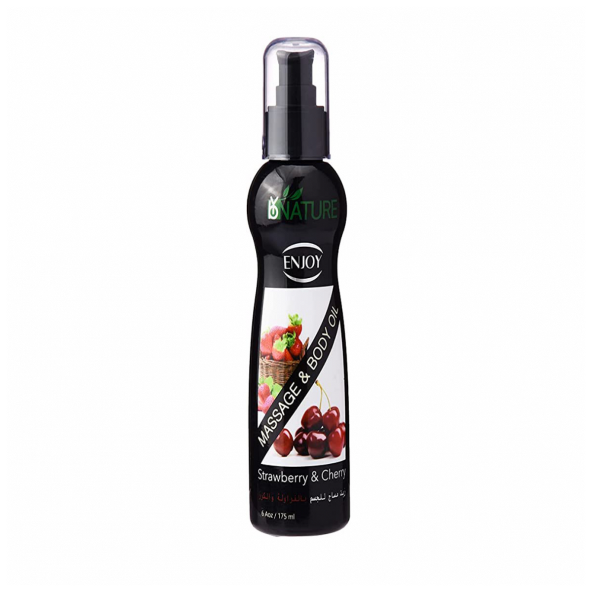 انجوى زيت مساج للجسم بالفراولة والكرز -175 مل
