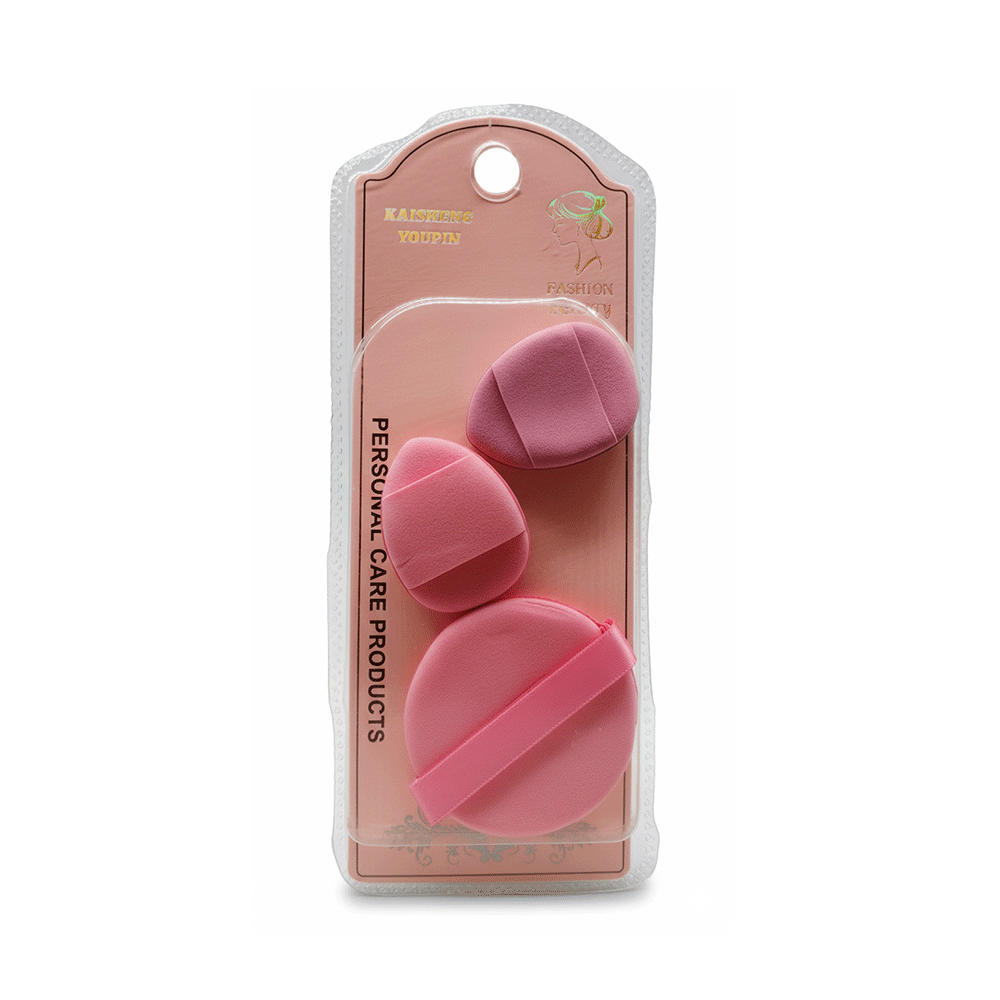 Kaisheng Youpin Round and Oval Makeup Puff for Product Application – 3 Pieces