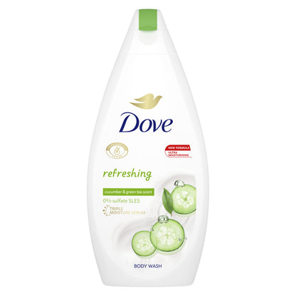 Dove Refreshing Shower Gel With Cucumber And Green Tea Scent - 450 ml