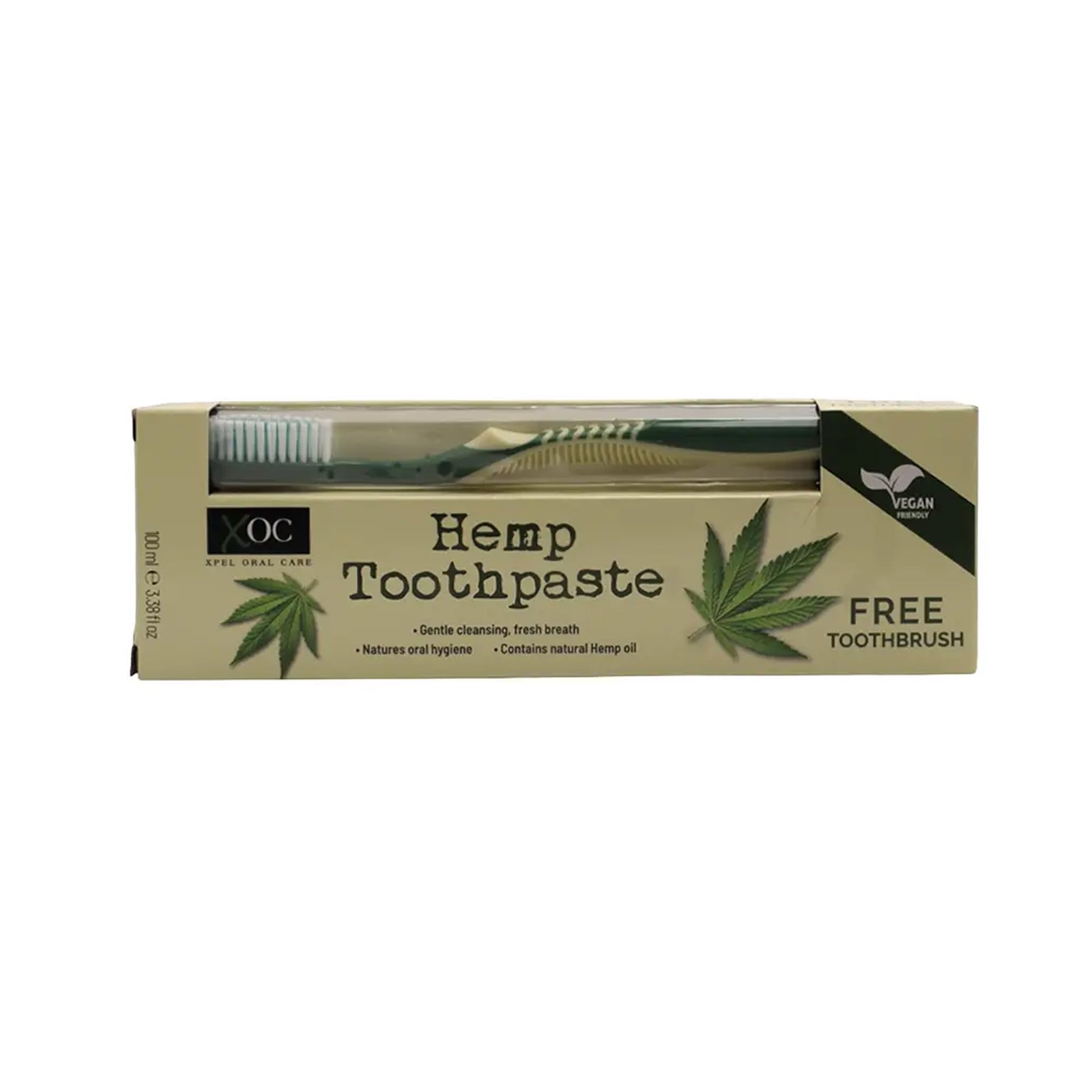 اكس او سي معجون أسنان بالقنب مع فرشاة أسنان مجاناً - 100 مل