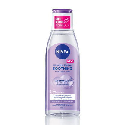 NIVEA Micellar Water for Sensitive Skin with Soothing Amino Acid Complex – 200ml