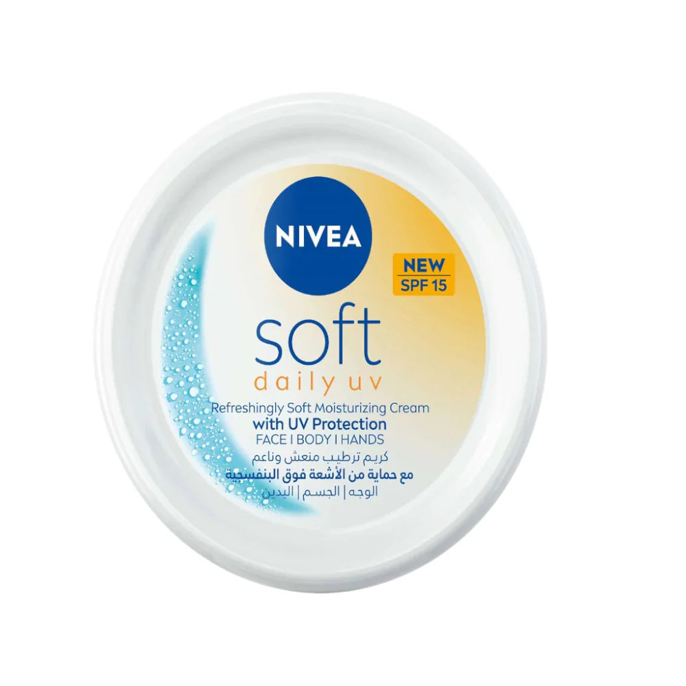 نيفيا سوفت كريم مرطب يومي SPF15 مع واقي شمس 100 مل