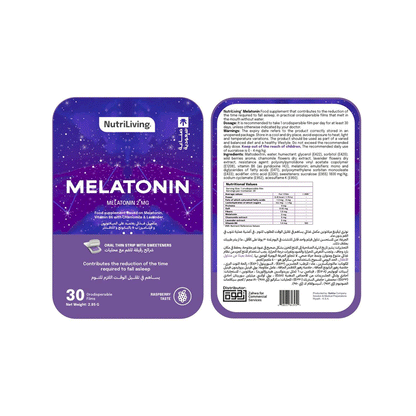 NutriLiving Melatonin Oral Dispersible Film - 30 Pieces