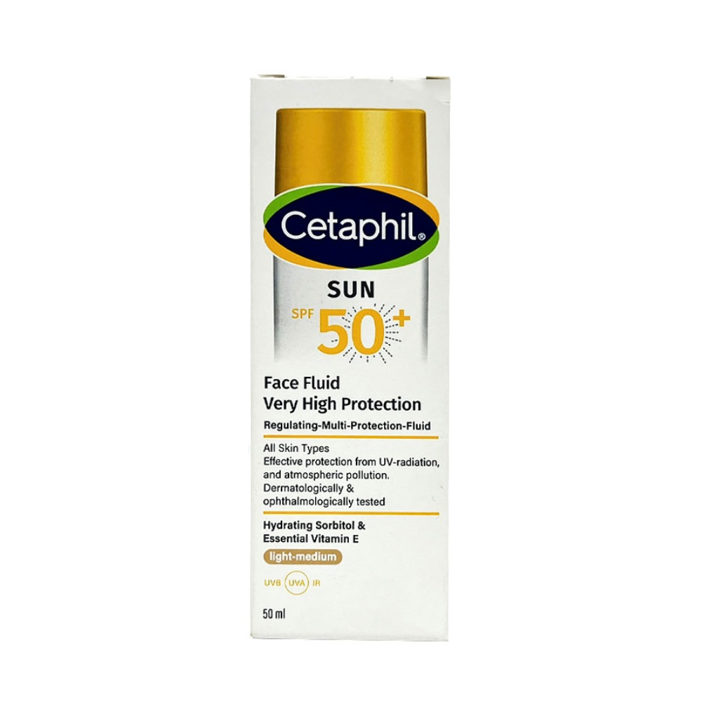سيتافيل صن سائل واقي من الشمس للوجه حماية SPF 50+ ملون درجة فاتح إلى متوسط - 50 مل