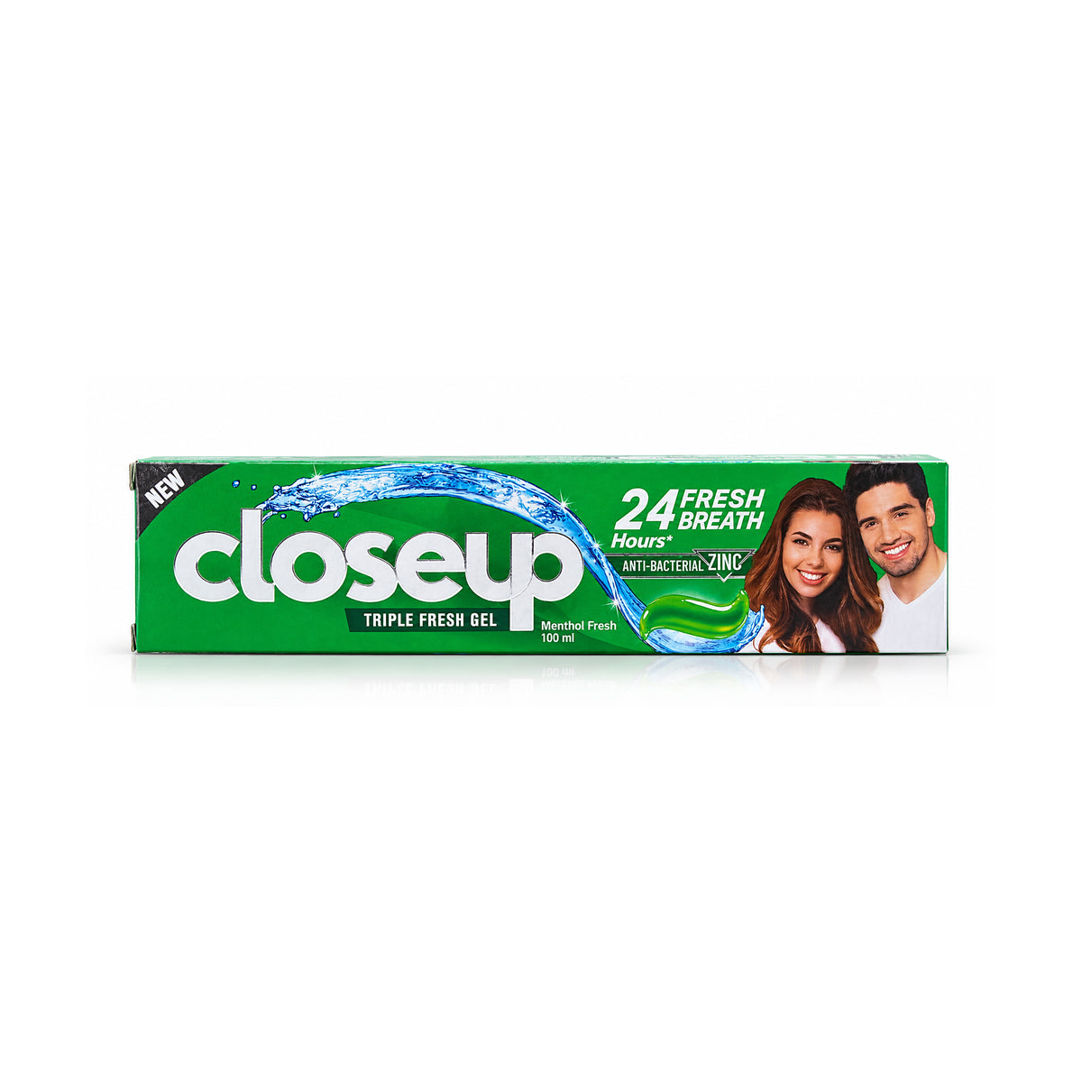 Closeup Triple Fresh Gel Menthol Fresh Toothpaste with Anti-Bacterial Zinc – 100ml.