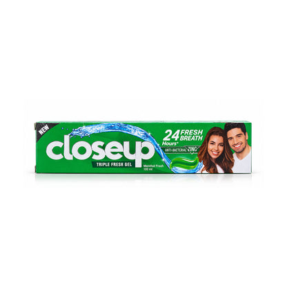Closeup Triple Fresh Gel Menthol Fresh Toothpaste with Anti-Bacterial Zinc – 100ml.