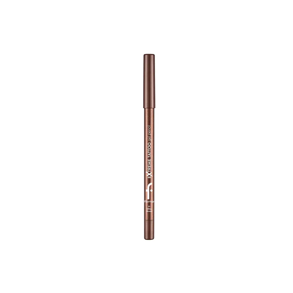 فلورمار إكستريم تاتو قلم آيلاينر مقاوم للماء لامع - 1.2 جرام - Glitzy Brown 01