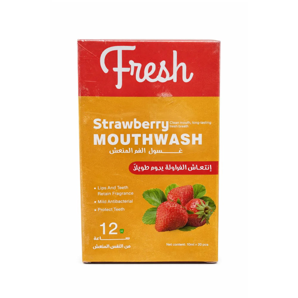 Fresh Mouthwash provides fresh breath for up to 12 hours – 10ml x 20 pieces
