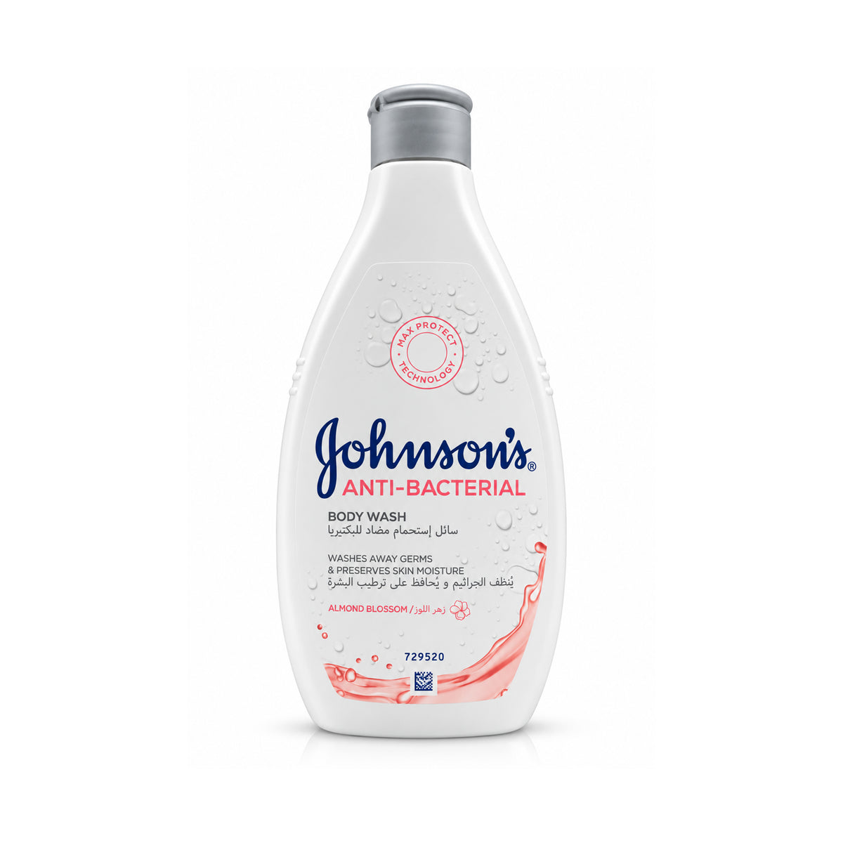 Johnson's Anti-Bacterial Body Wash: Almond Blossom – 400 ml