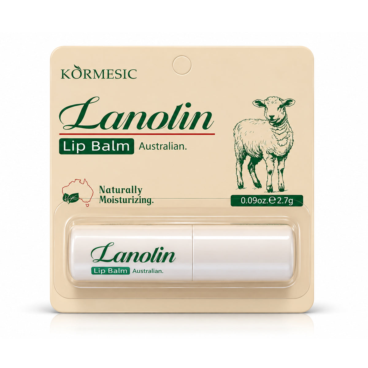 KORMESIC Australian Lanolin Lip Balm – 2.7g