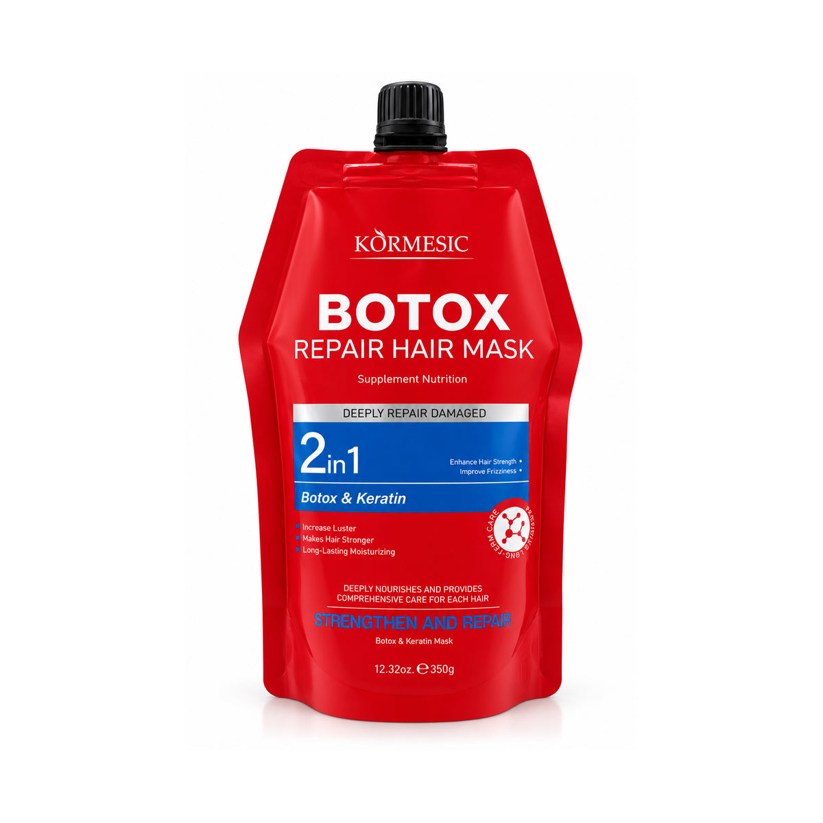 KORMESIC Botox & Keratin Strong Repair Hair Mask 2 in 1 – 350 g